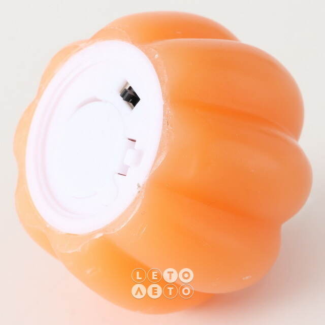 Светодиодная свеча с имитацией пламени Pumpkin 8 см, таймер, на батарейках Boltze