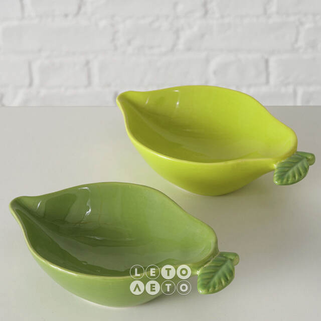 Глубокое блюдо Juicy Lime 17*10 см, салатовое Boltze