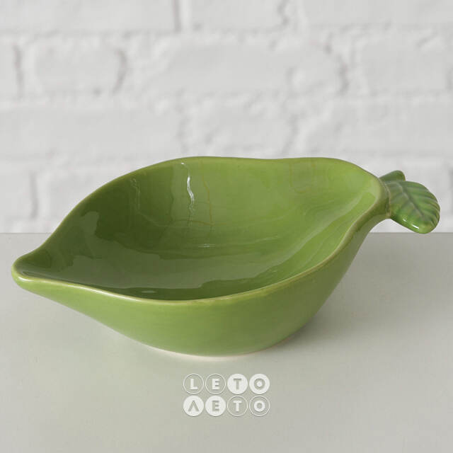 Глубокое блюдо Juicy Lime 17*10 см, зеленое Boltze