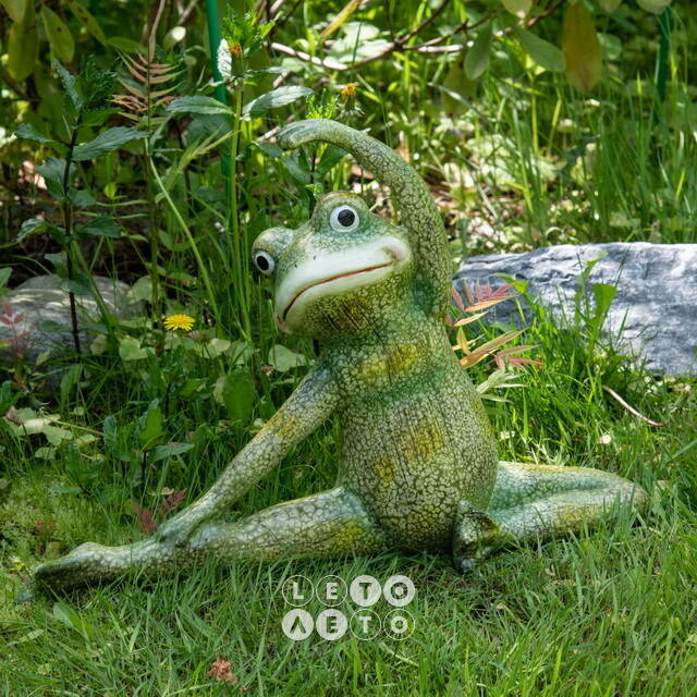 Декоративная фигурка для сада Frog Yogi 35 см Boltze