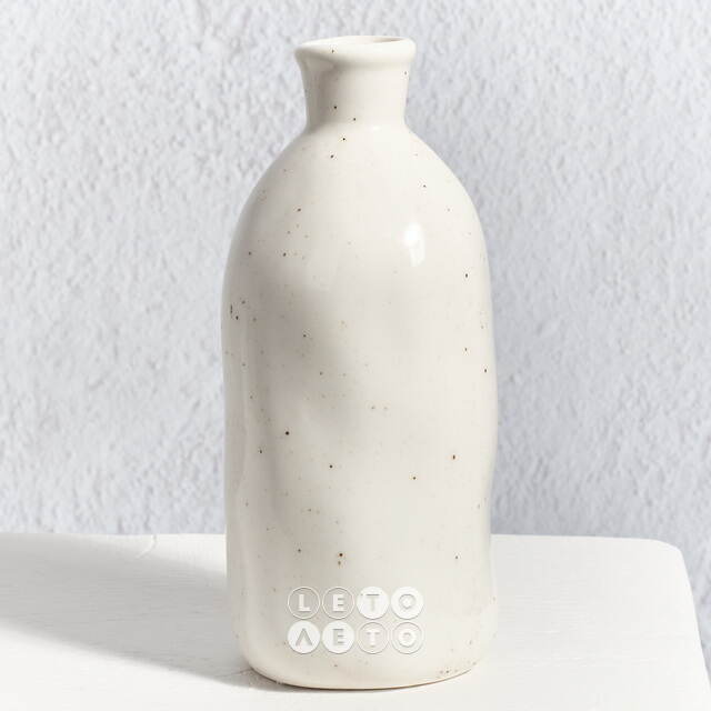Керамическая ваза-бутылка Фуэнте-Аламо 15 см белая Boltze (Больтце)