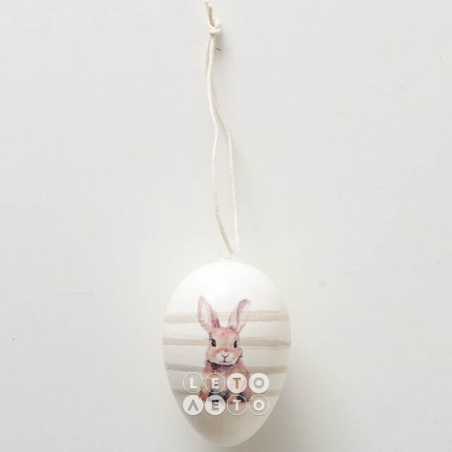 Пасхальные украшения Яйца: Cute Bunny 6 см, 12 шт, подвеска Boltze