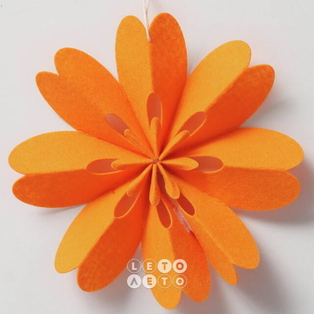 Набор подвесных украшений Autumn Flowers 20 см, 6 шт Boltze