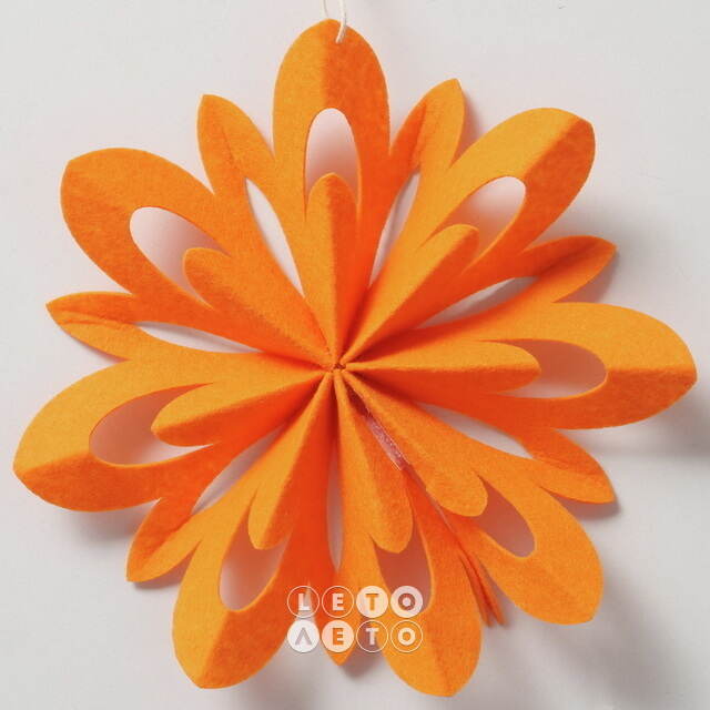 Набор подвесных украшений Autumn Flowers 20 см, 6 шт Boltze