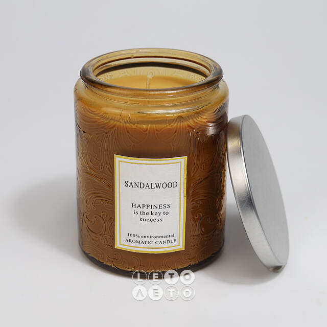 Ароматическая свеча Enjoing Life Series: Sandalwood 9 см, 32 часа горения Kaemingk