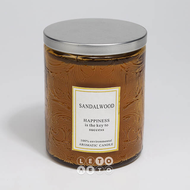 Ароматическая свеча Enjoing Life Series: Sandalwood 9 см, 32 часа горения Kaemingk