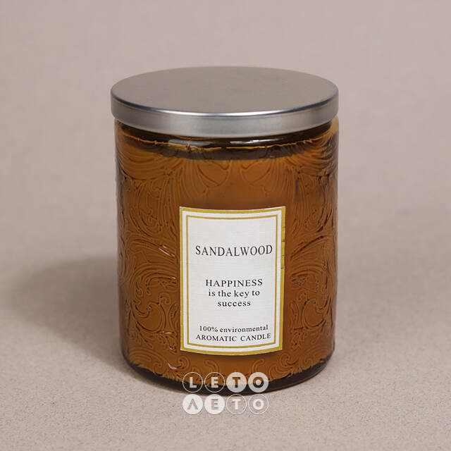 Ароматическая свеча Enjoing Life Series: Sandalwood 9 см, 32 часа горения Kaemingk