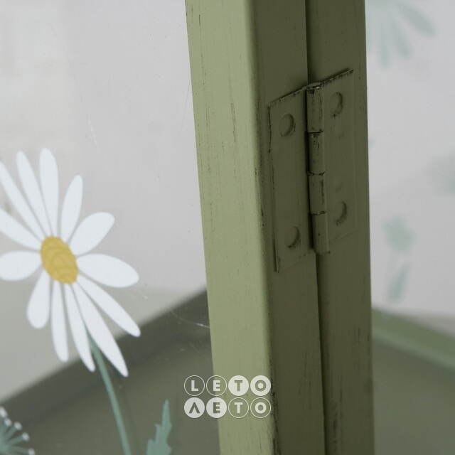 Подсвечник - домик Camomile 27*14 см зеленый Boltze