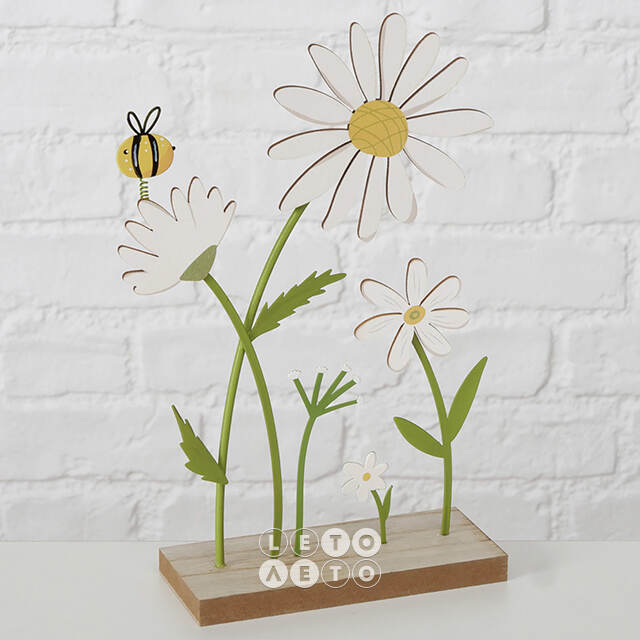 Декоративная фигура Honey: Bee and Camomile 25 см Boltze