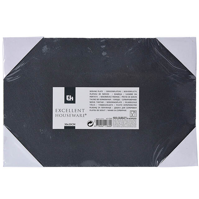 Блюдо для подачи и сервировки 30*20 см, сланец Koopman