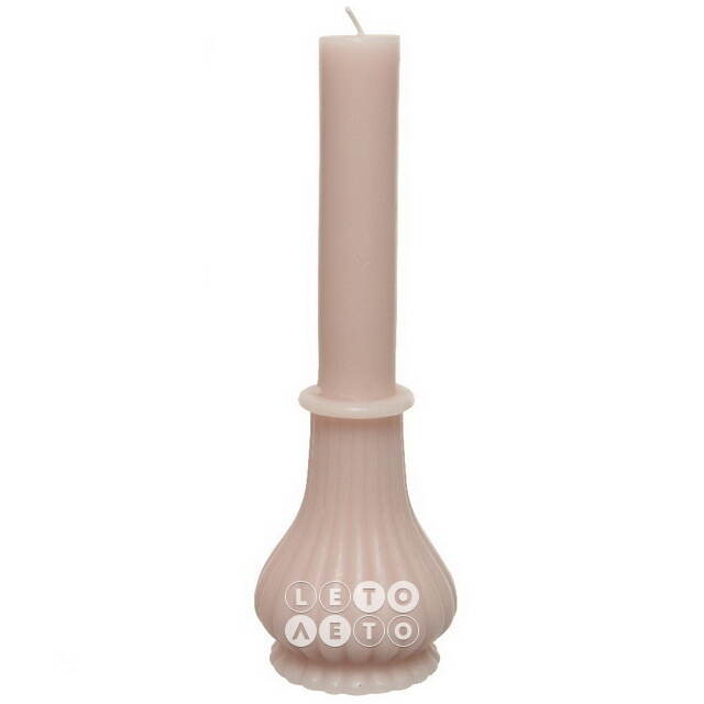 Декоративная свеча Normanni Royale: Blush Pink 25 см Kaemingk
