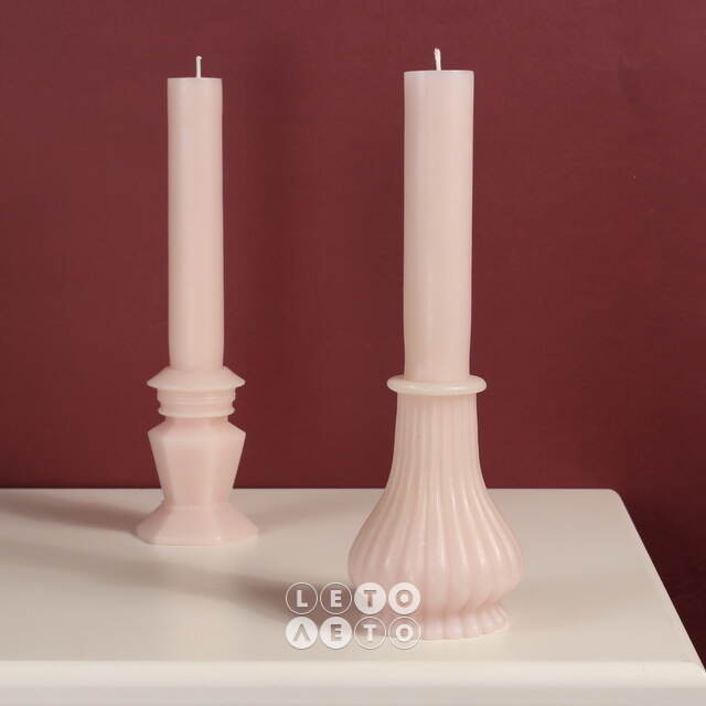 Декоративная свеча Normanni Royale: Blush Pink 25 см Kaemingk
