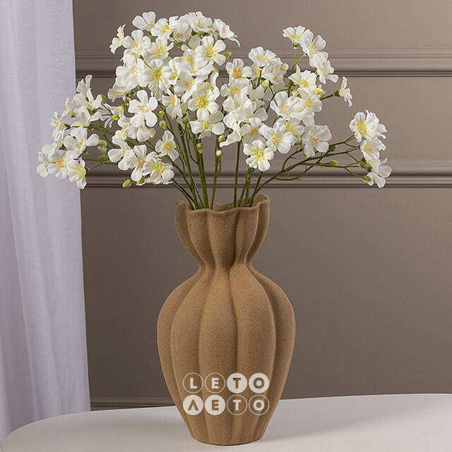 Искусственная ветка Оксалис - Serene Happiness 55 см белая EDG