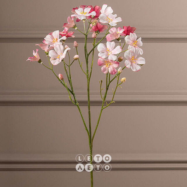 Искусственная ветка Оксалис - Serene Happiness 55 см нежно-розовая EDG