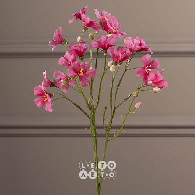 Искусственная ветка Оксалис - Serene Happiness 55 см розовая EDG