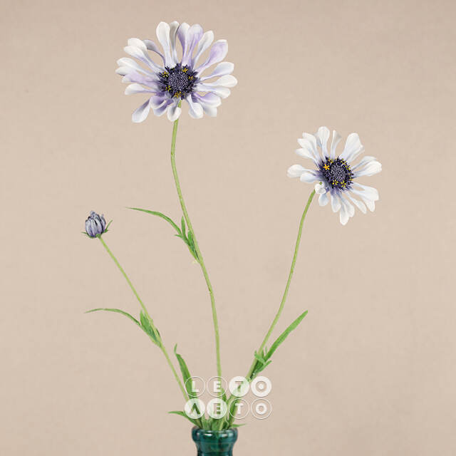 Искуcственный цветок Scabiosa - Perfecta Blue 65 см EDG
