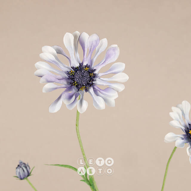 Искуcственный цветок Scabiosa - Perfecta Blue 65 см EDG
