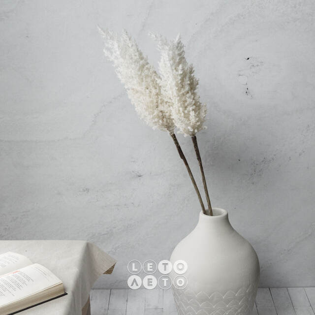 Декоративная ветка с перьями Coral Serenity: Beige 88 см Kaemingk