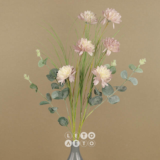 Искусственный букет Florance Garden - Розовые Георгины 66 см Kaemingk