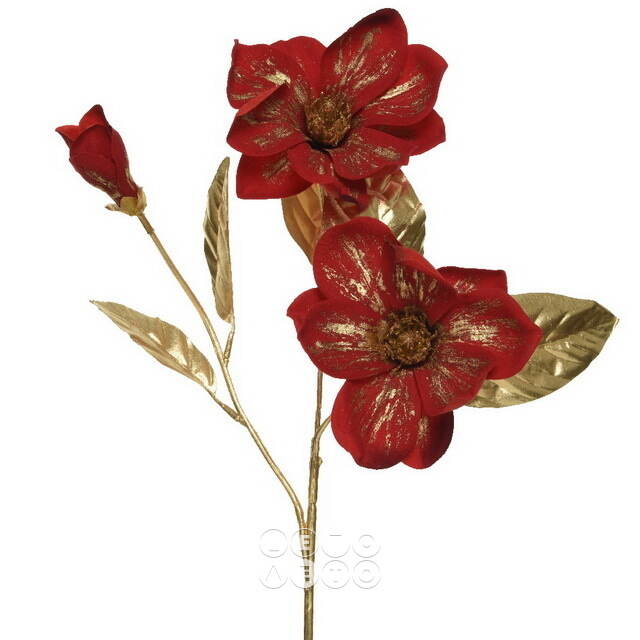 Искусственная Магнолия Ruby Wine 70 см Kaemingk