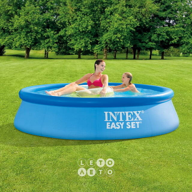 Надувной бассейн 28108 Intex Easy Set 244*61 см, фильтр-насос INTEX