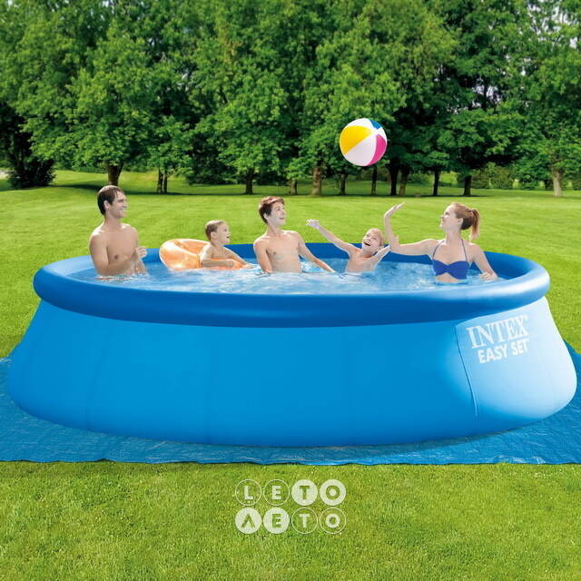 Надувной бассейн 26168 Intex Easy Set 457*122 см, картриджный фильтр, аксессуары INTEX