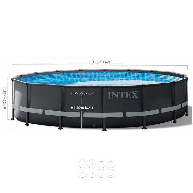 Каркасный бассейн 26326 Intex Ultra XTR Frame 488*122 см, песочный фильтр, аксессуары INTEX