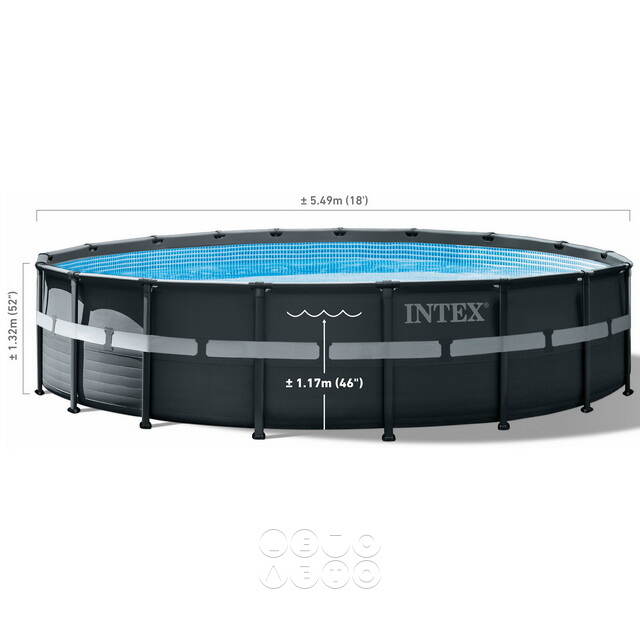 Каркасный бассейн 26330 Intex Ultra XTR Frame 549*132 см, песочный фильтр, аксессуары INTEX