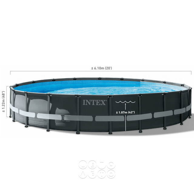 Каркасный бассейн 26334 Intex Ultra XTR Frame 610*122 см, песочный фильтр, аксессуары INTEX