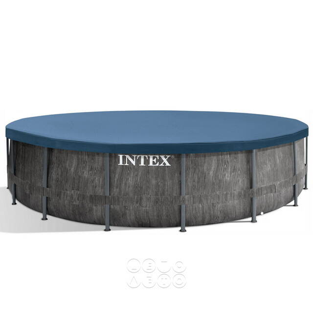 Каркасный бассейн 26742 Intex GreyWood Prism Frame 457*122 см, картриджный фильтр, аксессуары INTEX