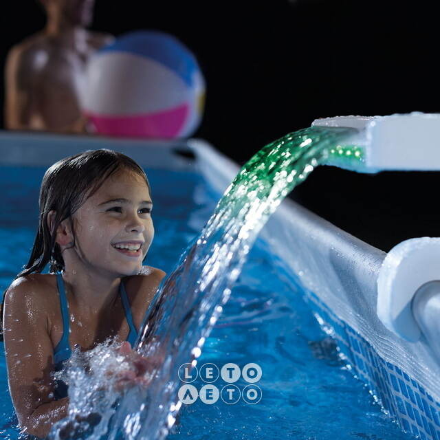 Водопад с цветной LED подсветкой INTEX