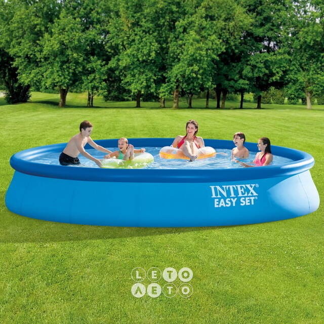 Надувной бассейн 28158 Intex Easy Set 457*84 см, картриджный фильтр INTEX