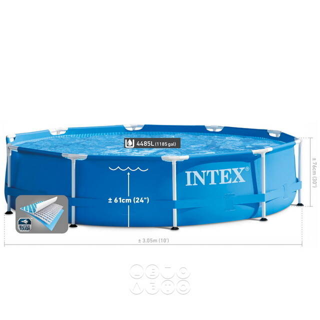 Каркасный бассейн 28200 Intex Metal Frame 305*76 см INTEX