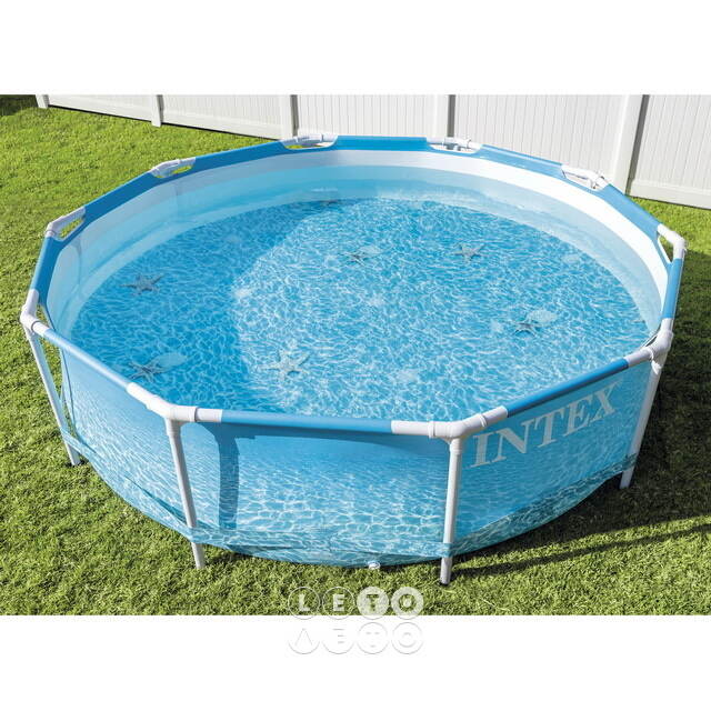 Каркасный бассейн 28208 Intex Metal Frame Beachside 305*76 см, фильтр-насос INTEX