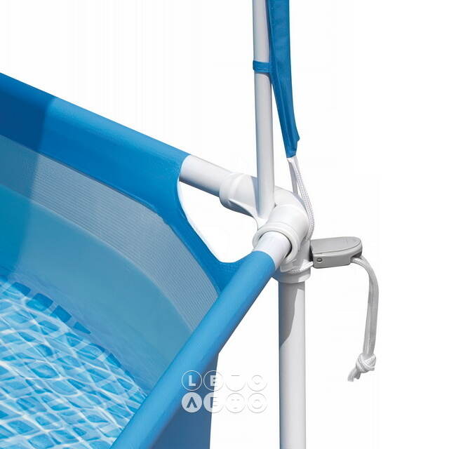 Каркасный бассейн 28209 Intex Metal Frame 183*38 см с навесом и разбрызгивателем INTEX