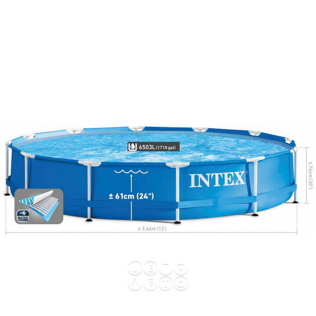 Каркасный бассейн 28210 Intex Metal Frame 366*76 см INTEX