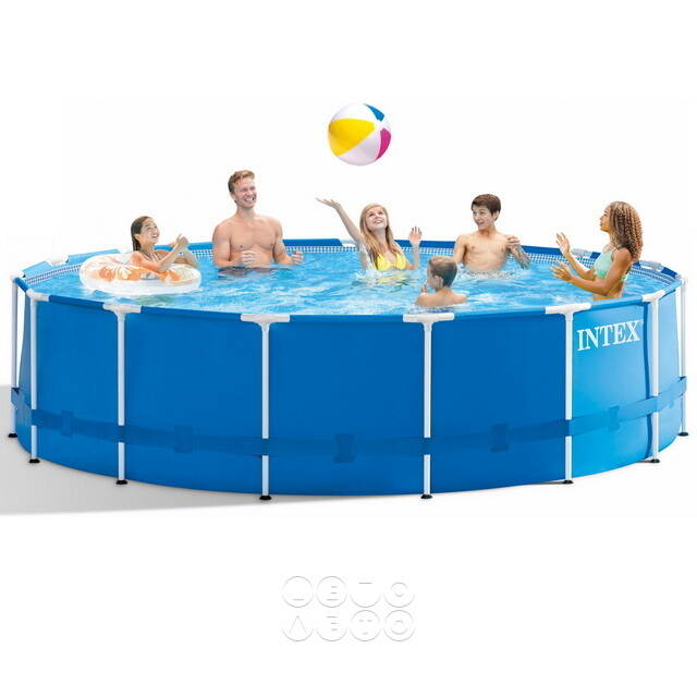 Каркасный бассейн 28242 Intex Metal Frame 457*122 см, фильтр-насос, аксессуары INTEX