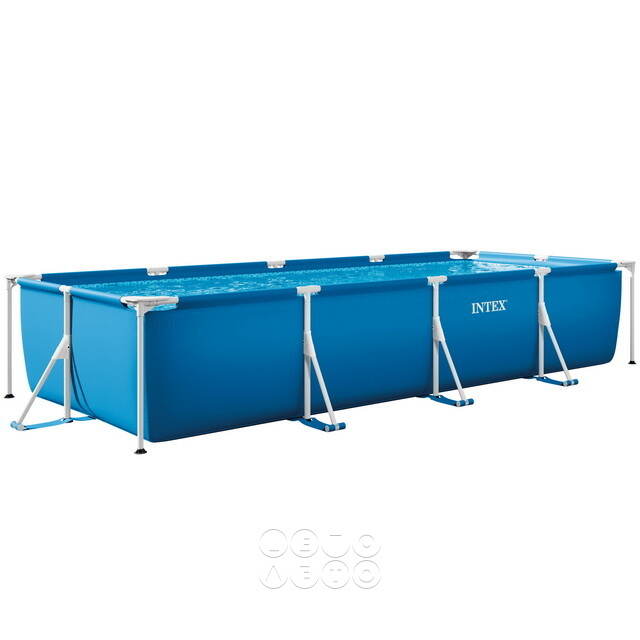 Прямоугольный каркасный бассейн 28273 Intex 450*220*84 см INTEX