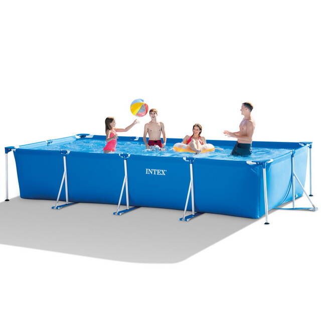 Прямоугольный каркасный бассейн 28274 Intex 450*220*84 см, картриджный фильтр INTEX