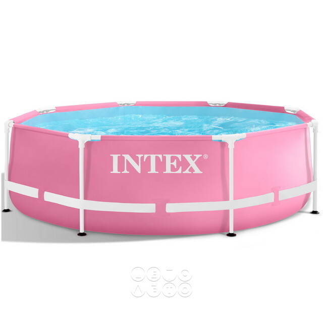 Каркасный бассейн 28290 Intex Metal Frame 244*76 см, розовый INTEX