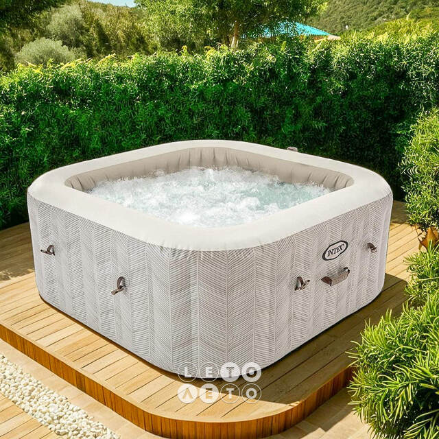 Надувной бассейн-джакузи Intex 28472 Chevron Deluxe 195*71 см, аэромассаж INTEX
