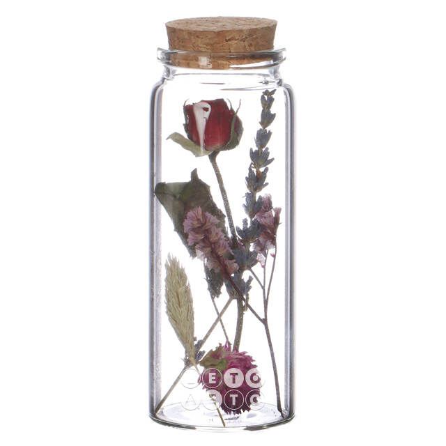 Стеклянная колба с цветами Floricco: Millona 13*5 см Ideas4Seasons