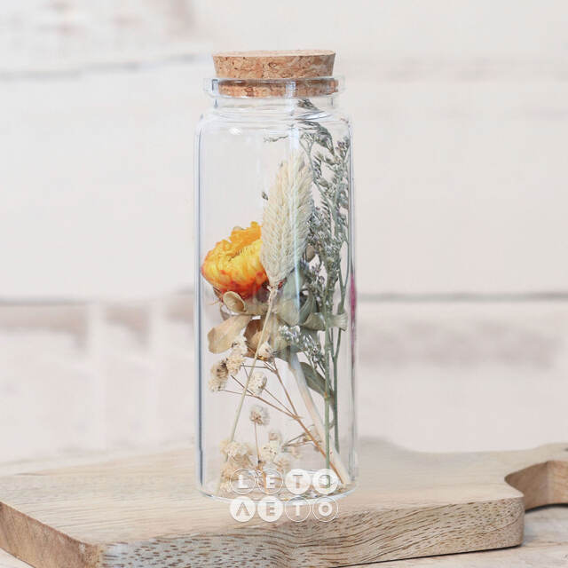 Стеклянная колба с цветами Floricco: Mirabell 13*5 см Ideas4Seasons