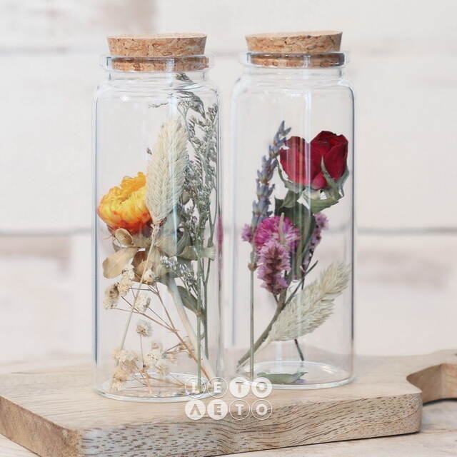 Стеклянная колба с цветами Floricco: Millona 13*5 см Ideas4Seasons