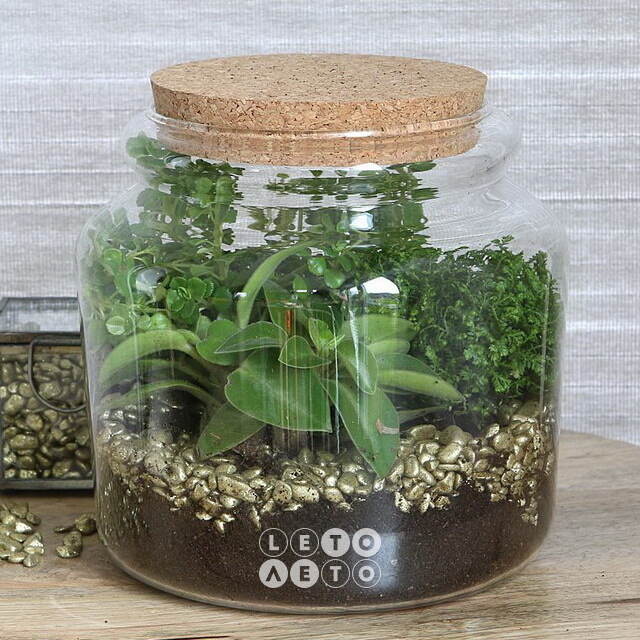 Стеклянная банка с крышкой Сентозе 14 см Ideas4Seasons