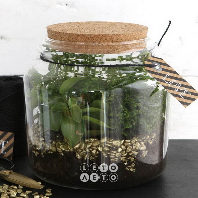 Стеклянная банка с крышкой Сентозе 14 см Ideas4Seasons
