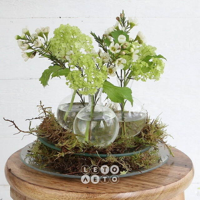 Стеклянная тарелка Lurua 20 см круглая Ideas4Seasons