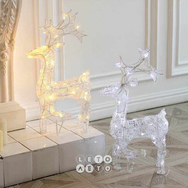 Светодиодный олень Клифтон 58 см, 40 теплых белых LED ламп, IP44 Winter Deco