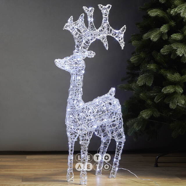 Светодиодный олень Парис 93 см, 120 холодных белых LED ламп, IP44 Winter Deco