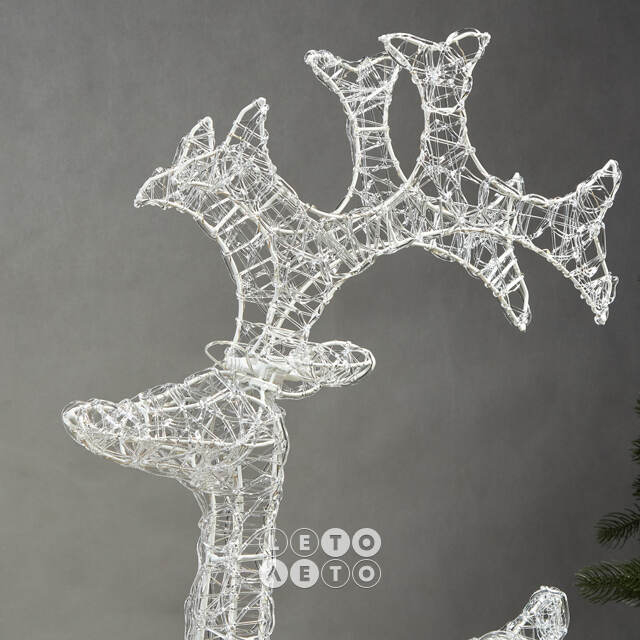 Светодиодный олень Парис 93 см, 120 холодных белых LED ламп, IP44 Winter Deco